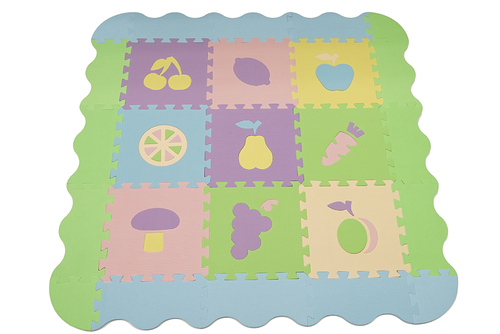 Fruit Puzzle Mats with Wavy Borders  |Products|Puzzle Play mats